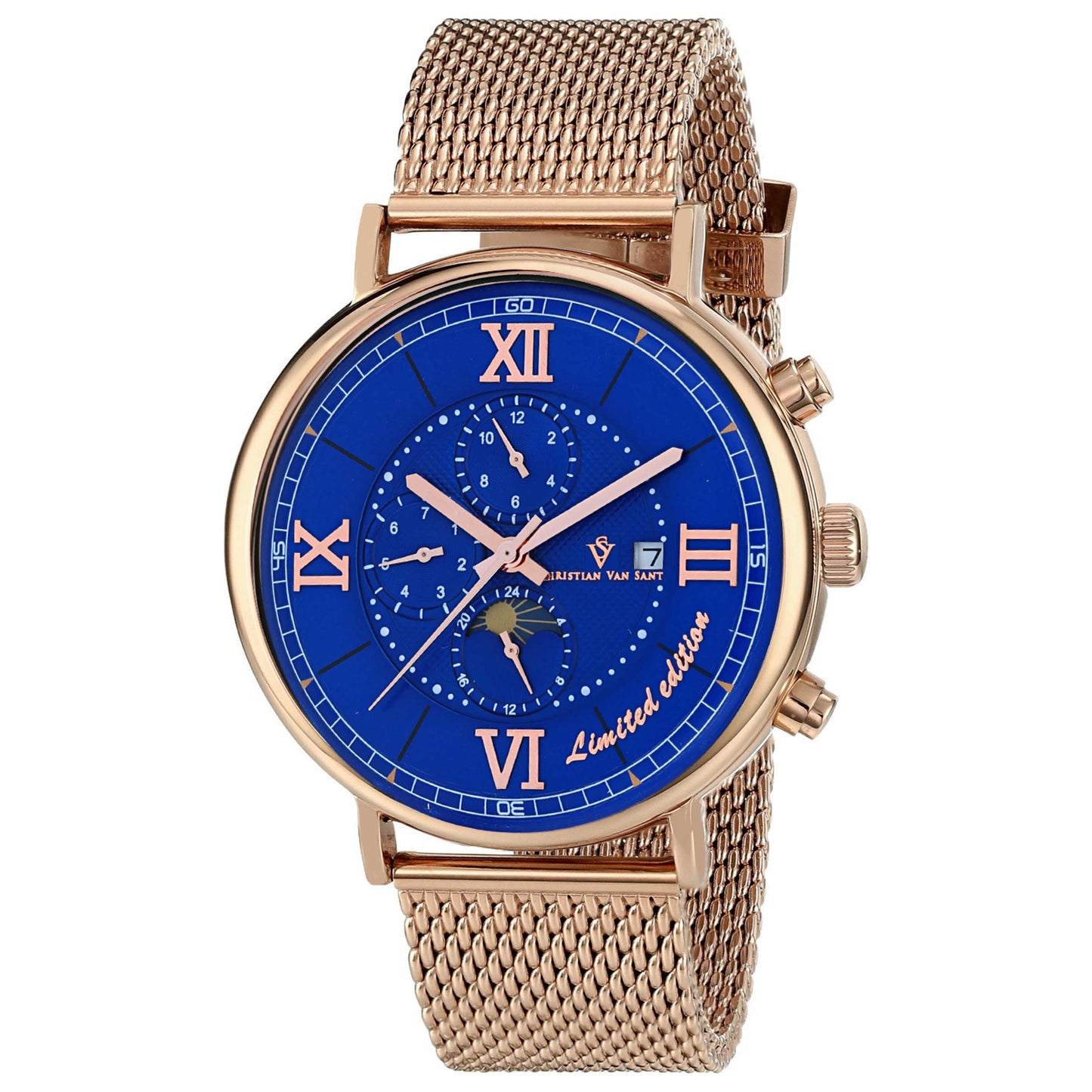 Front view of Christian Van Sant Somptueuse LTD Men's Automatic Watch CV1155