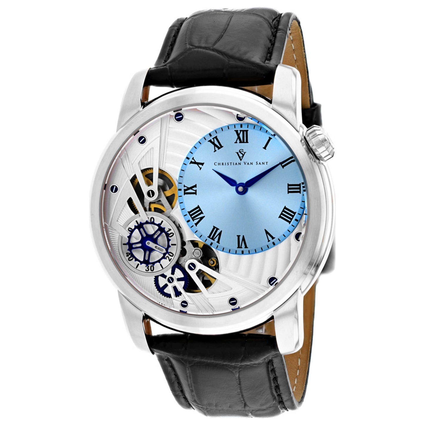 Front view of Christian Van Sant Sprocket Auto Quartz Men's Quartz Watch CV1543