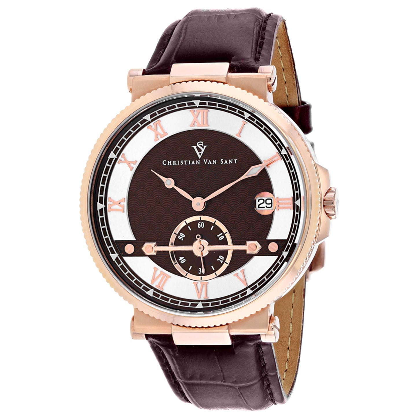 Front view of Christian Van Sant Clepsydra Men's Quartz Watch CV1704