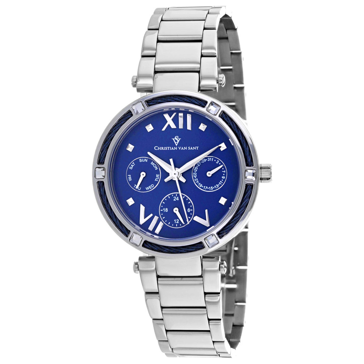 Front view of Christian Van Sant Sienna Women's Quartz Watch CV1821