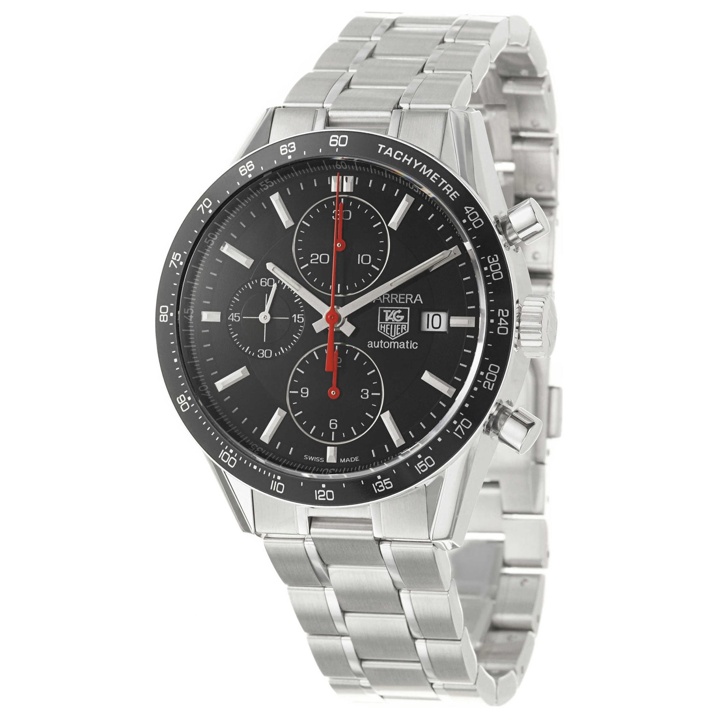 Front view of Tag Heuer Carrera Men's Automatic Watch CV2014-BA0794