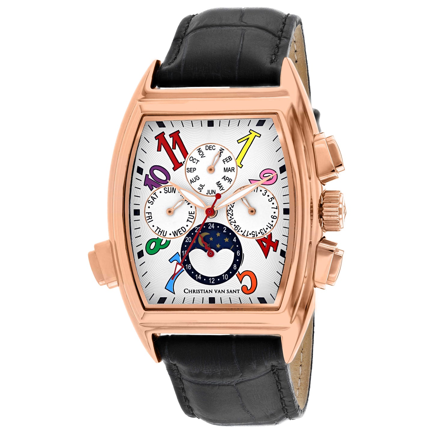 Front view of Christian Van Sant Grandeur Men's Automatic Watch CV2136