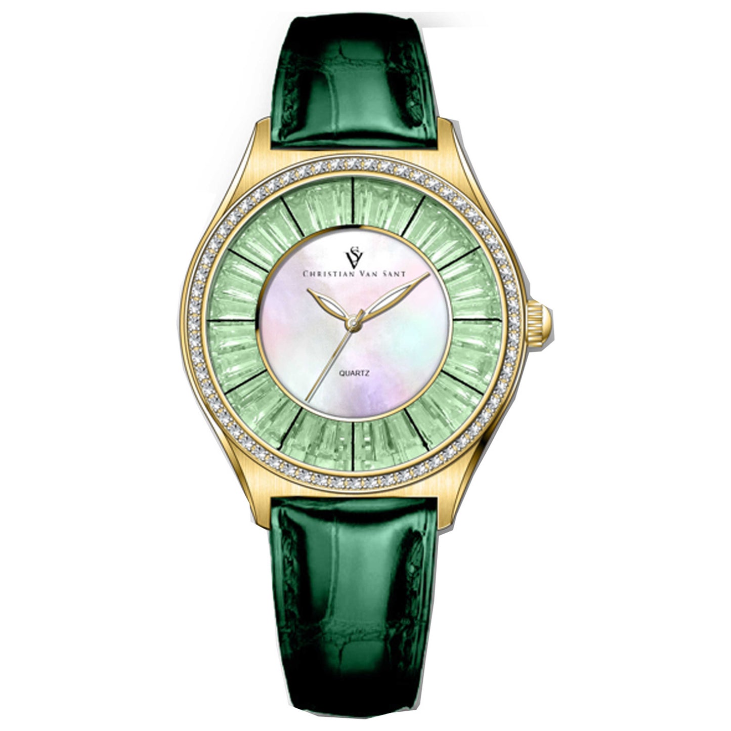 Front view of Christian Van Sant Luna Women's Quartz Watch CV3204