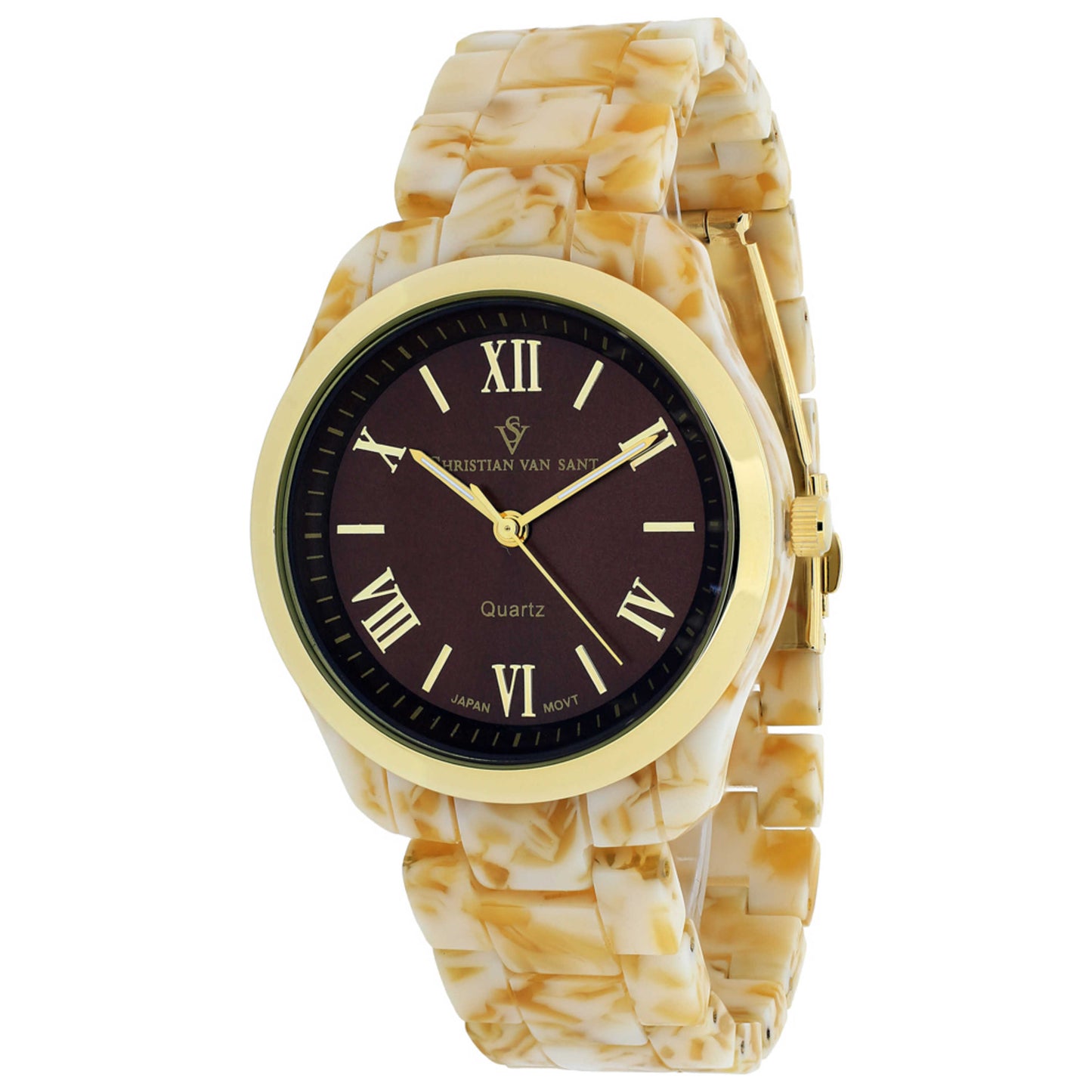 Front view of Christian Van Sant Granite Women's Quartz Watch CV3412
