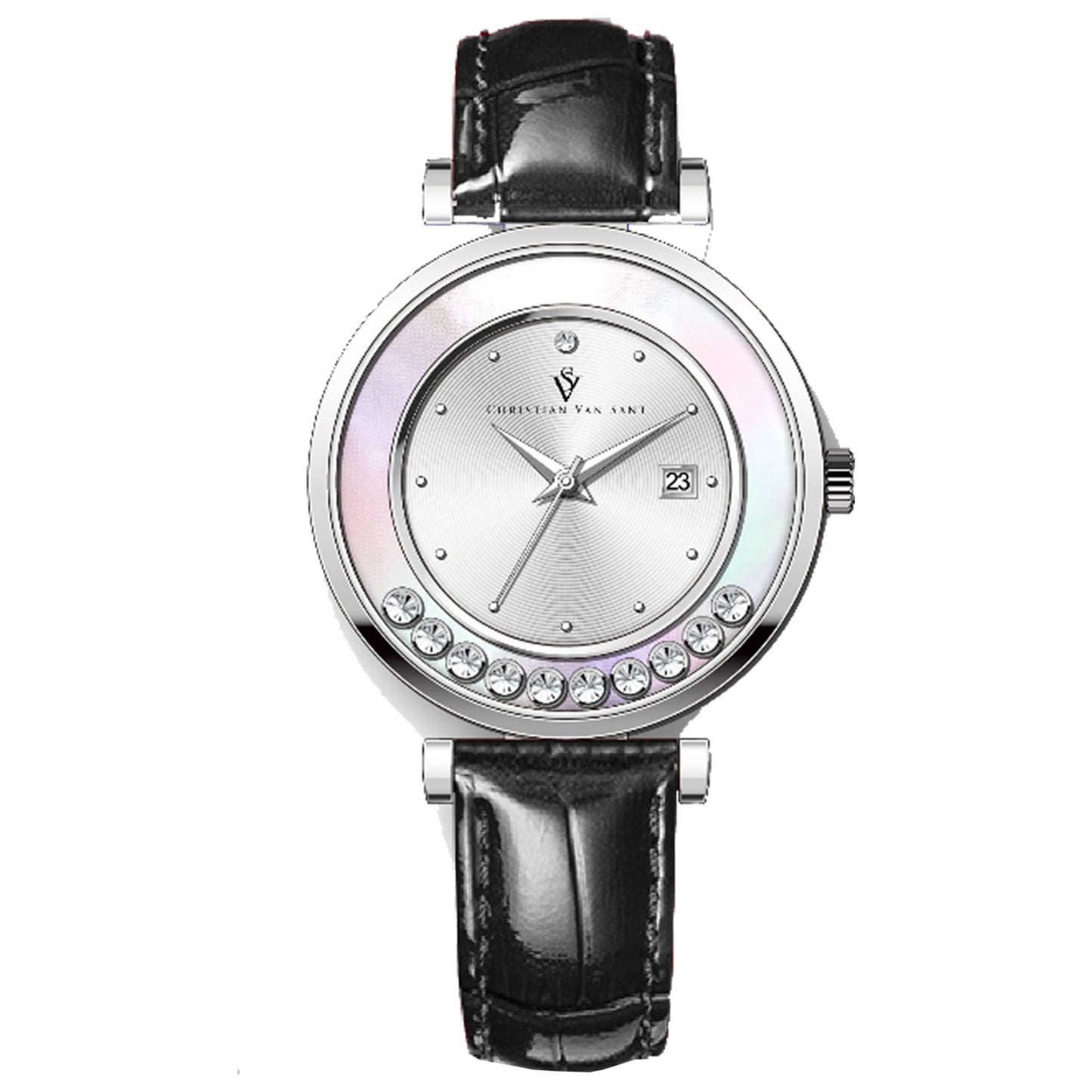 Front view of Christian Van Sant Bria Women's Quartz Watch CV3810