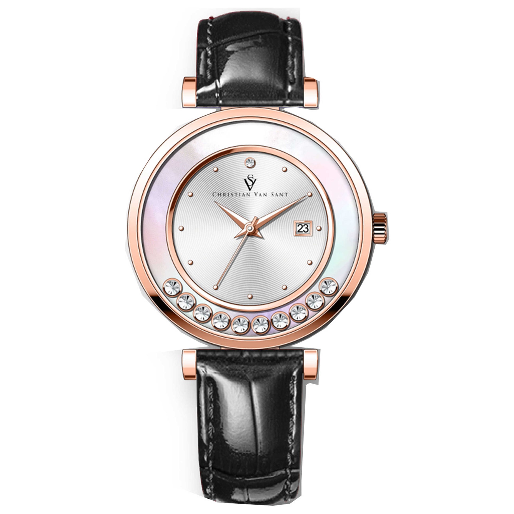 Front view of Christian Van Sant Bria Women's Quartz Watch CV3815