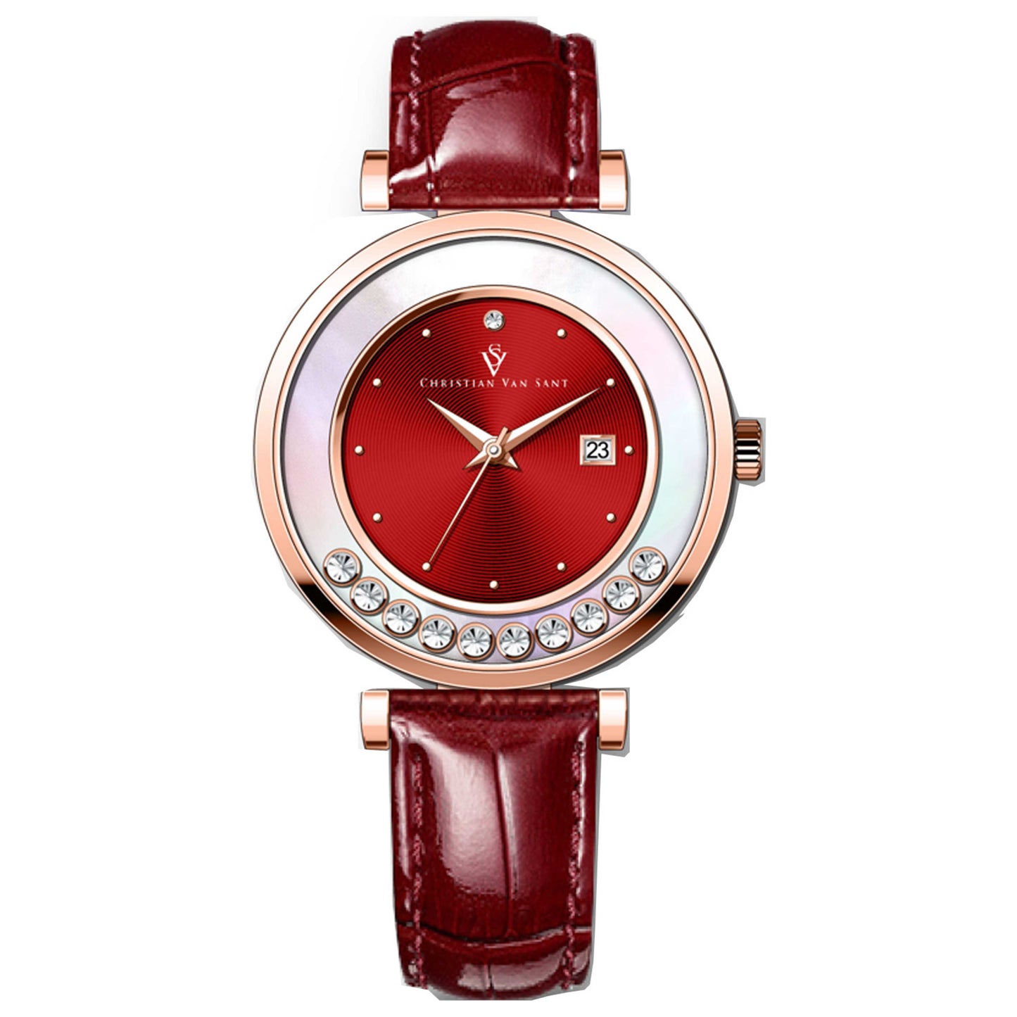 Front view of Christian Van Sant Bria Women's Quartz Watch CV3816