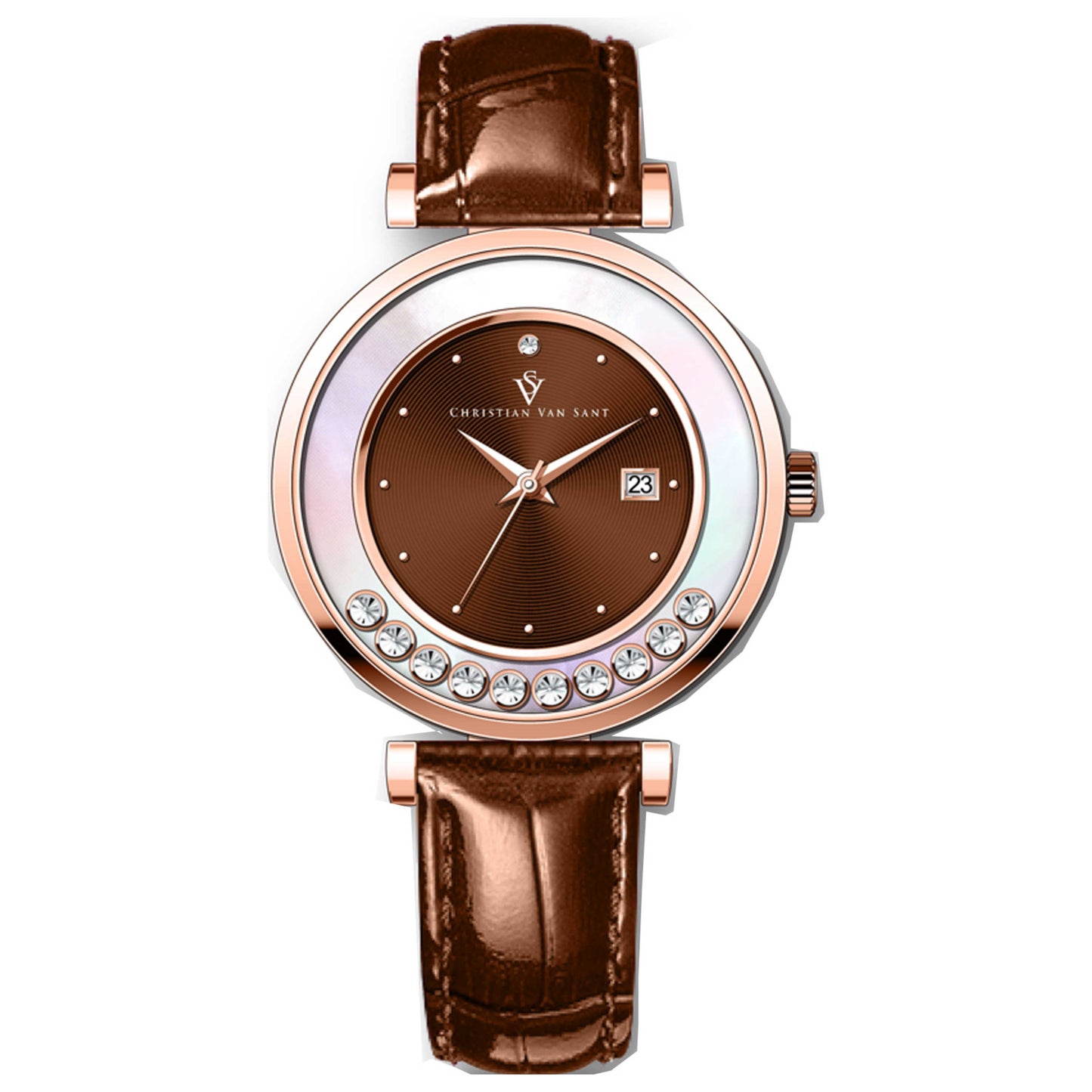 Front view of Christian Van Sant Bria Women's Quartz Watch CV3817