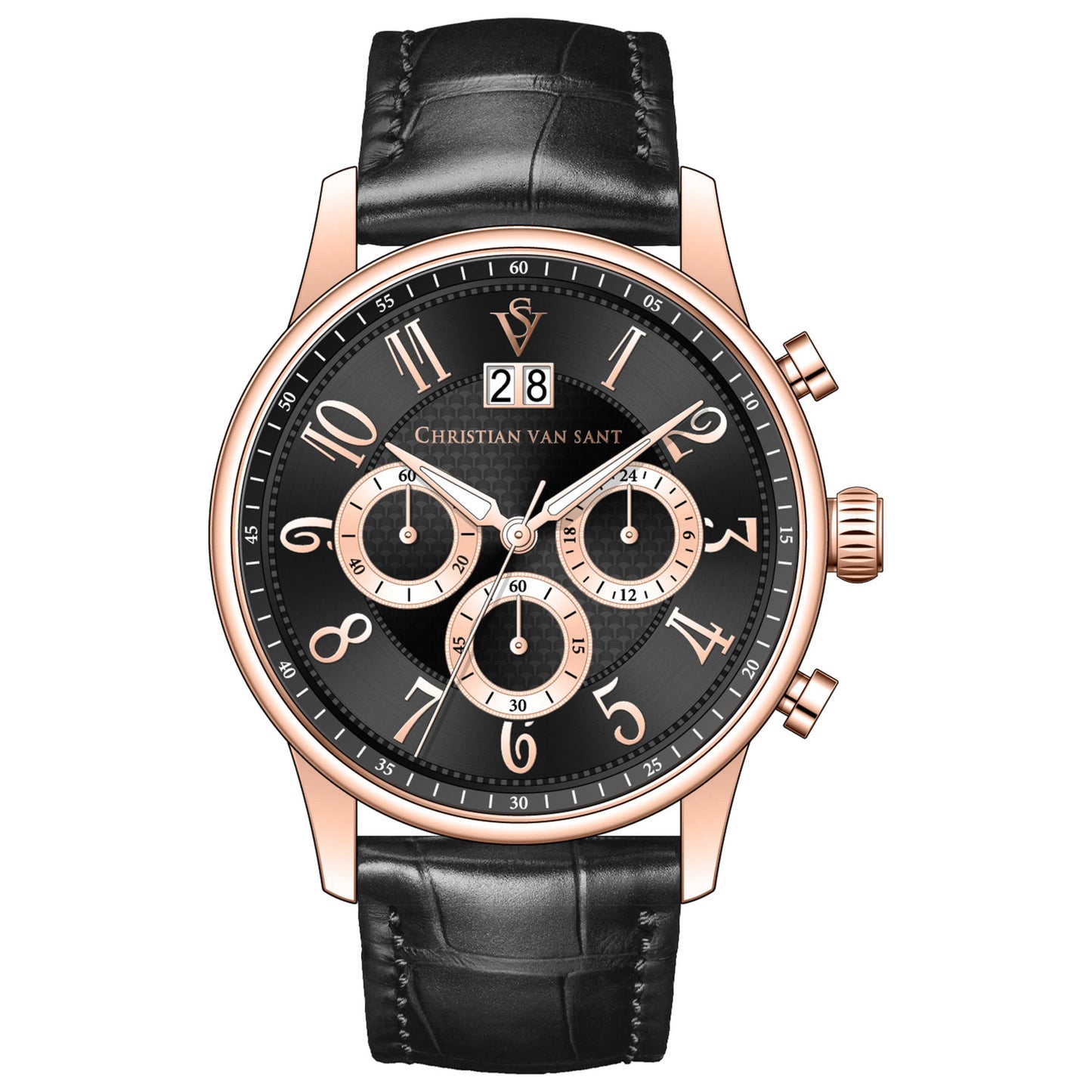 Front view of Christian Van Sant Heritage Men's Quartz Watch CV3944