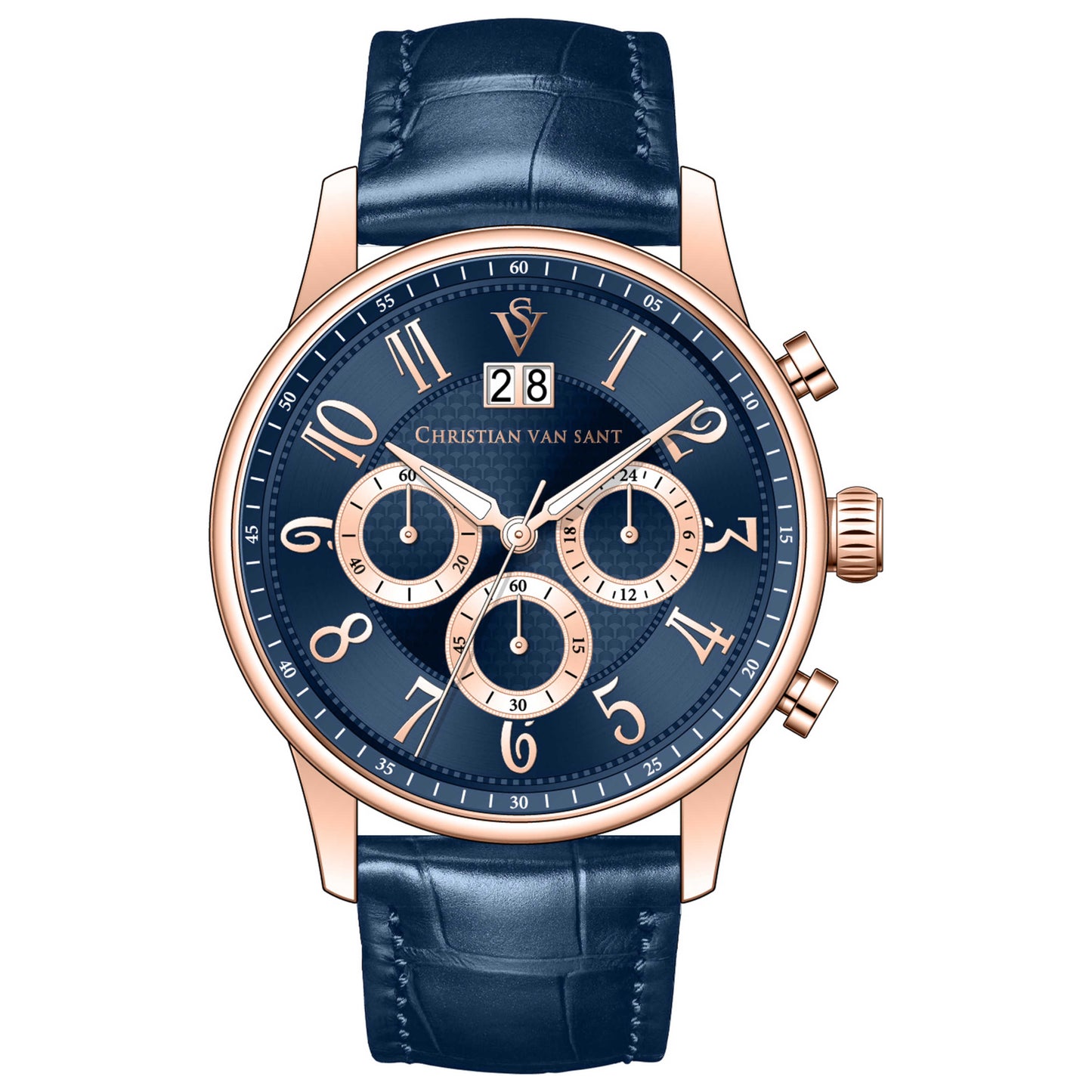 Front view of Christian Van Sant Heritage Men's Quartz Watch CV3945
