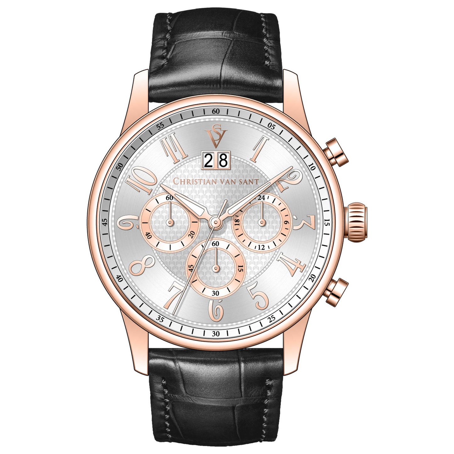 Front view of Christian Van Sant Heritage Men's Quartz Watch CV3946