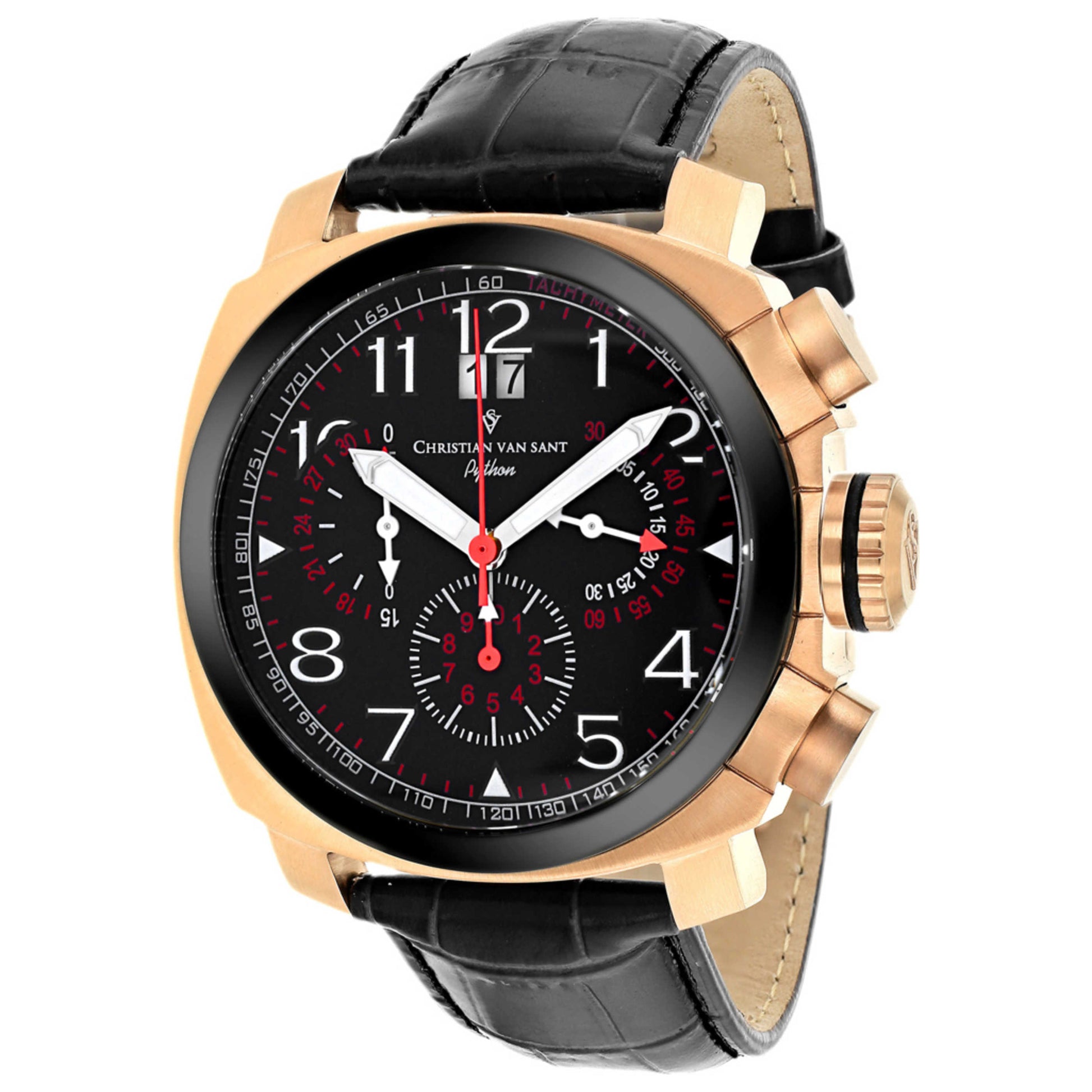 Front view of Christian Van Sant Grand Python Men's Quartz Watch CV3AU11