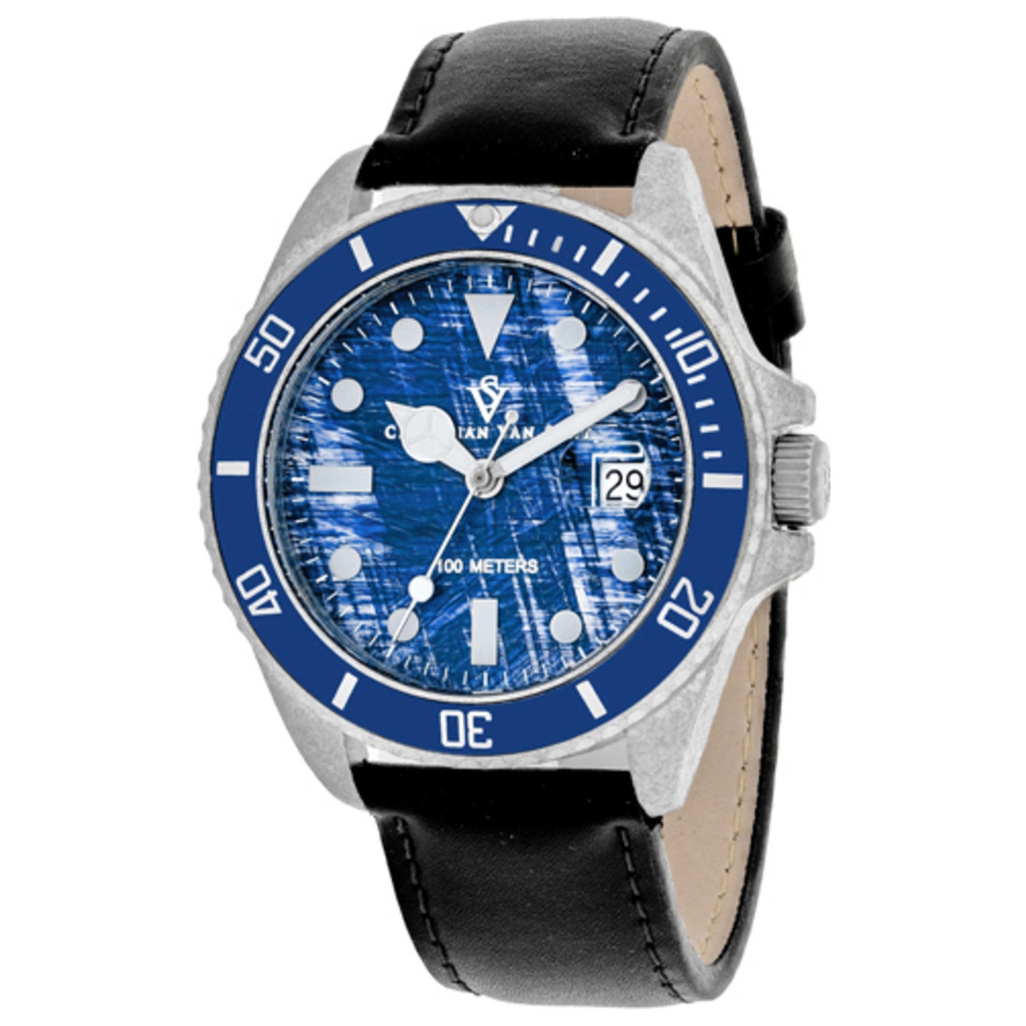 Front view of Christian Van Sant Montego Vintage Men's Quartz Watch CV5103LB