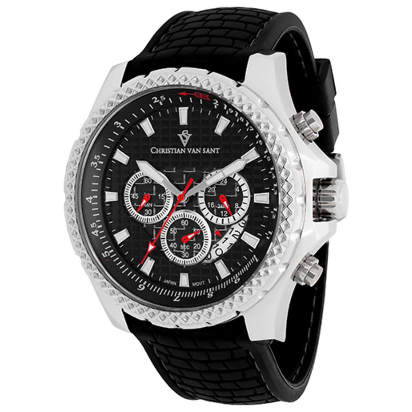 Front view of Christian Van Sant Sport Retrograde Men's Quartz Watch CV5125
