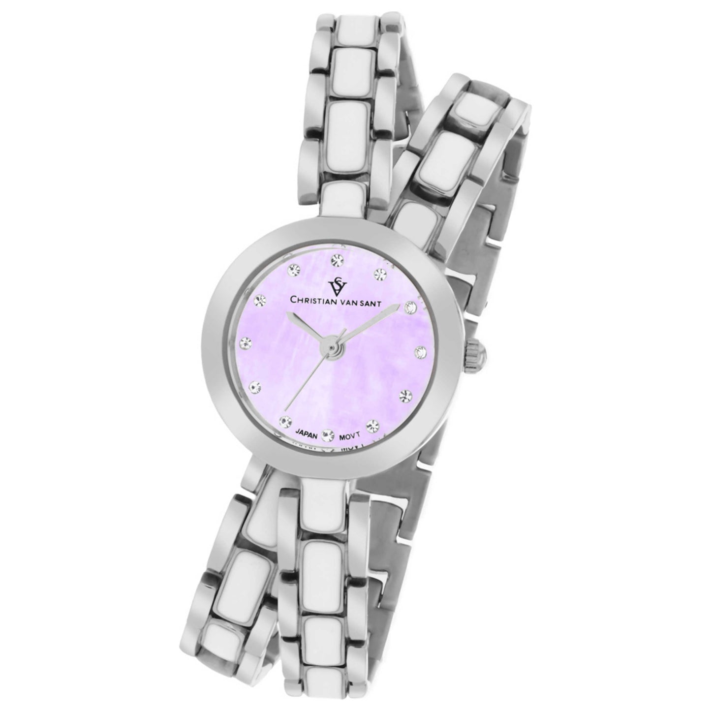 Front view of Christian Van Sant Spiral Women's Quartz Watch CV5611