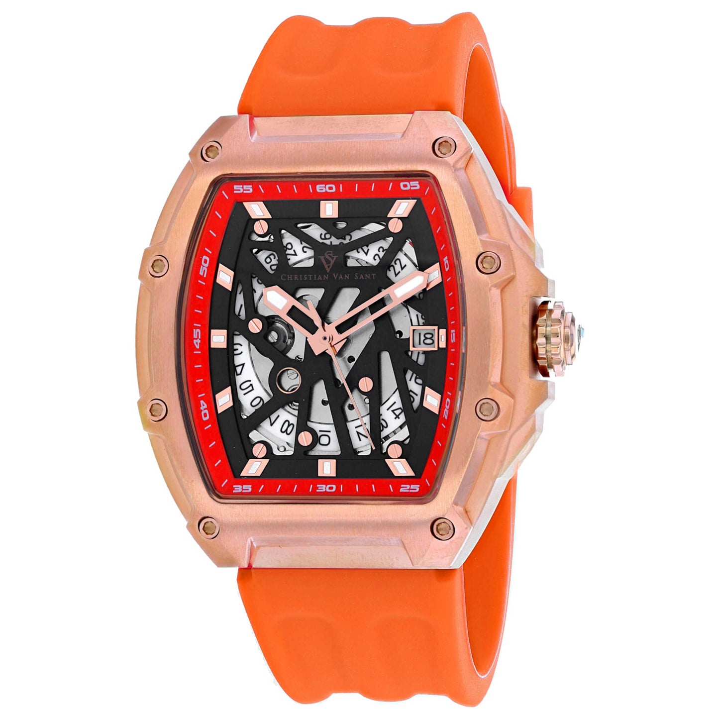 Front view of Christian Van Sant Odyssey Men's Automatic Watch CV6189