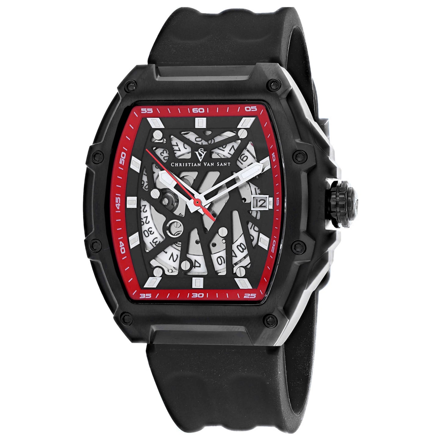 Front view of Christian Van Sant Odyssey Men's Automatic Watch CV6197B