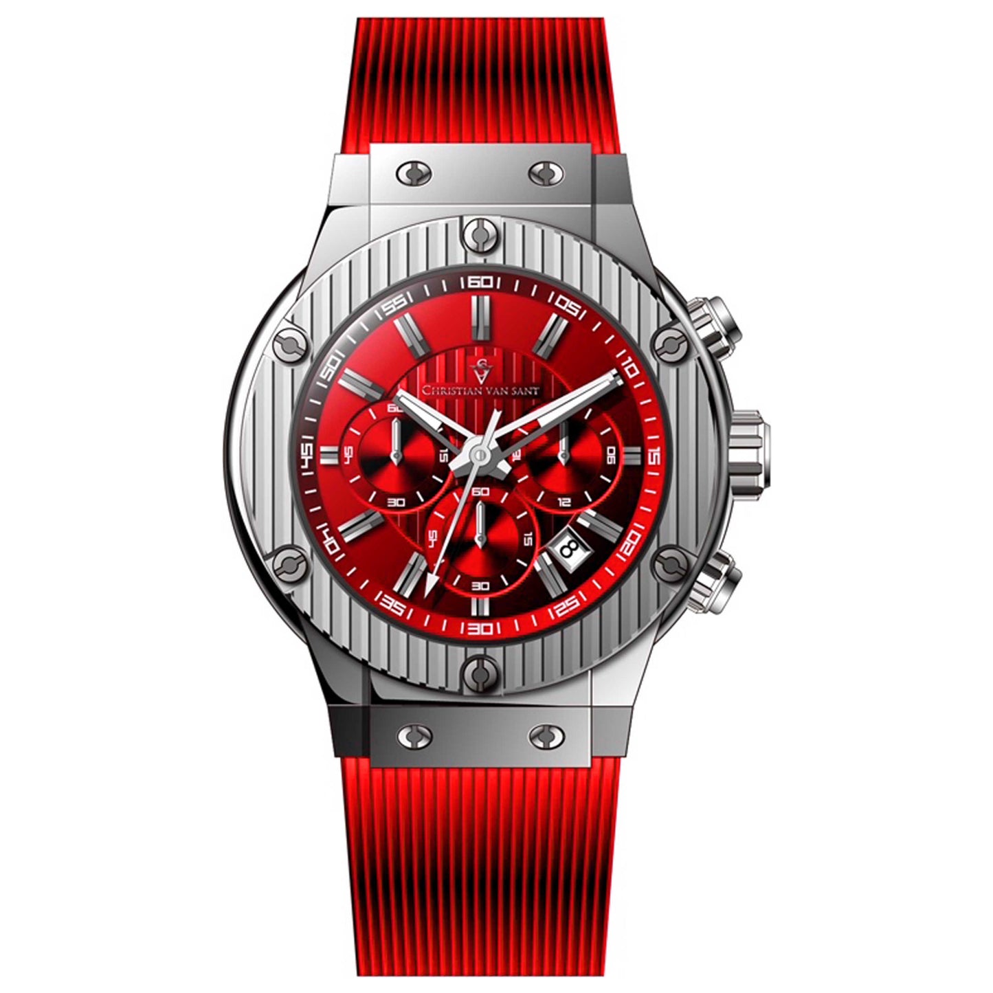 Front view of Christian Van Sant Monarchy Men's Quartz Watch CV8144