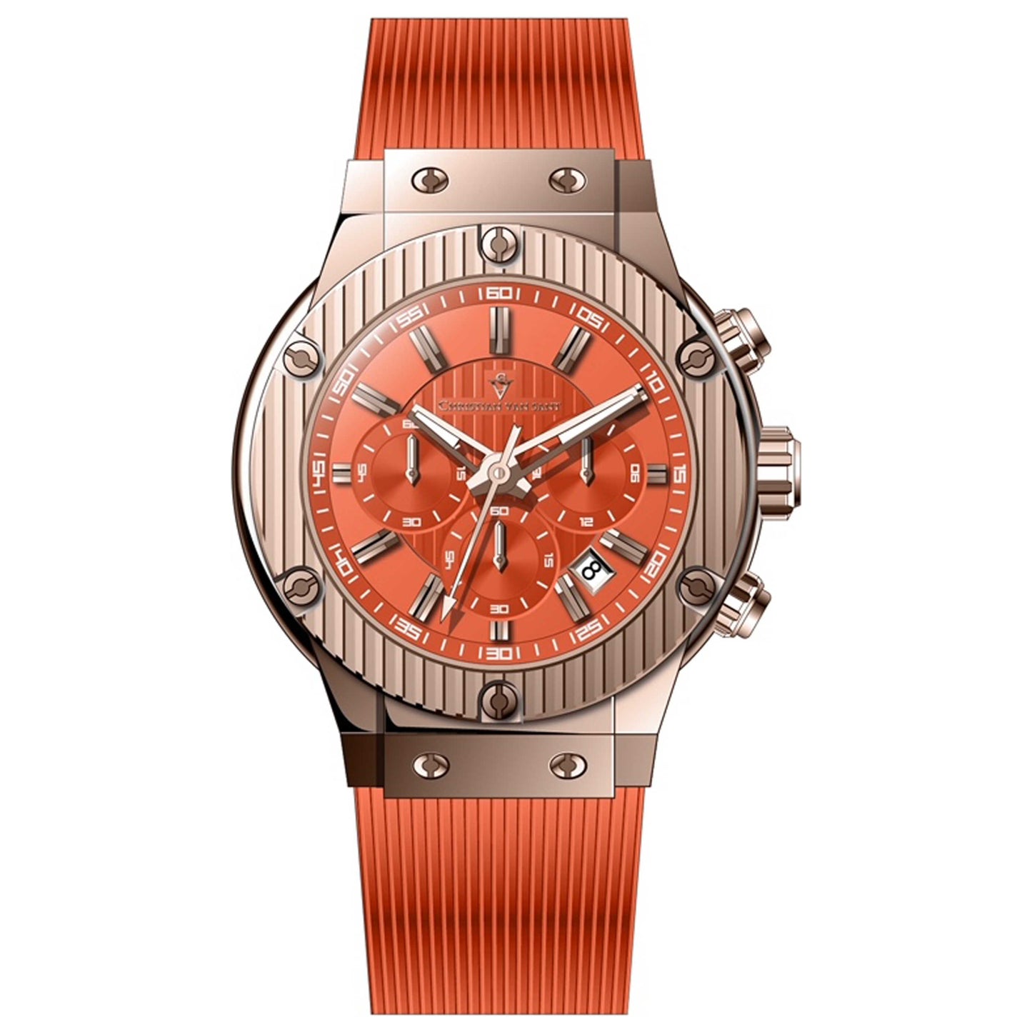 Front view of Christian Van Sant Monarchy Men's Quartz Watch CV8149