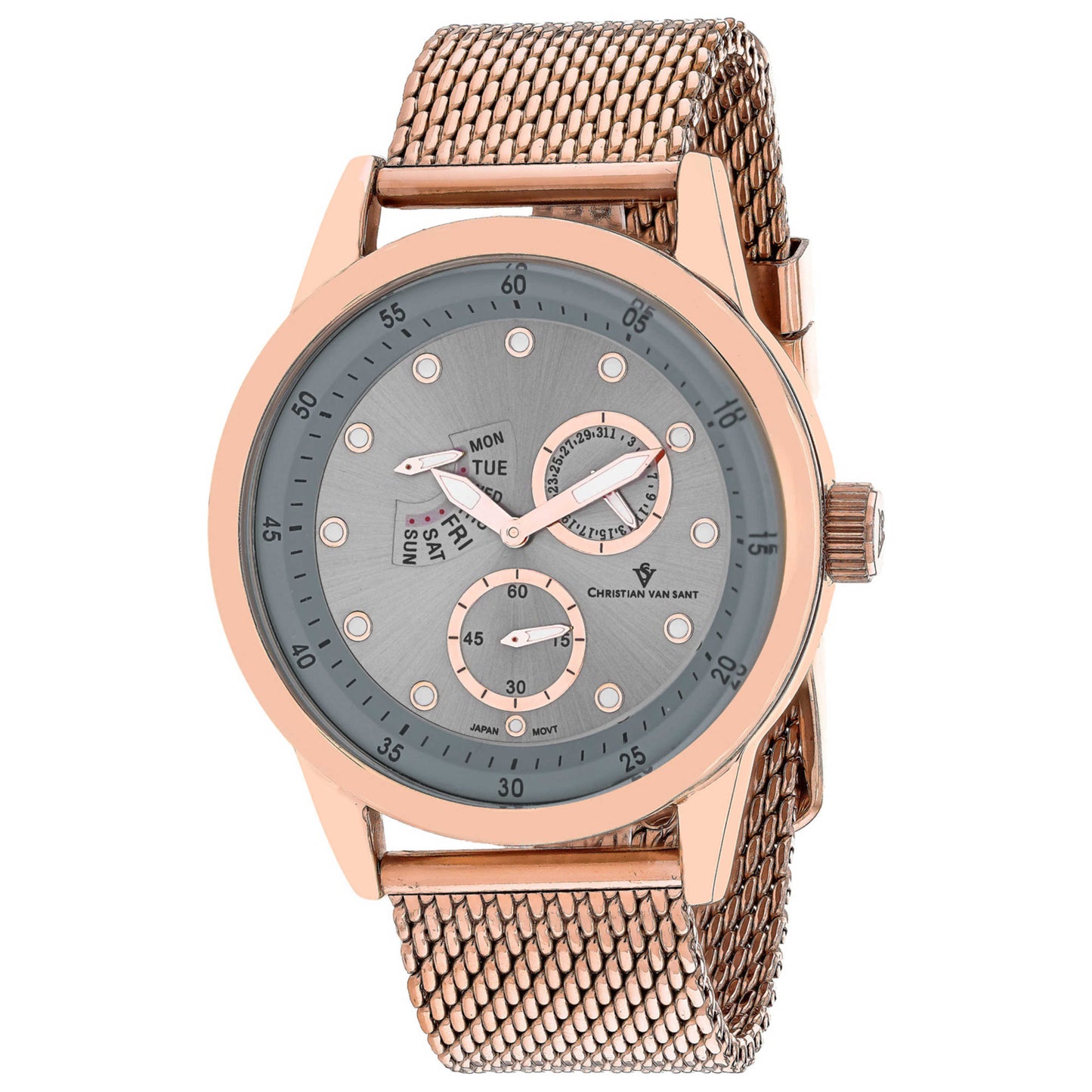 Front view of Christian Van Sant Rio Men's Quartz Watch CV8718