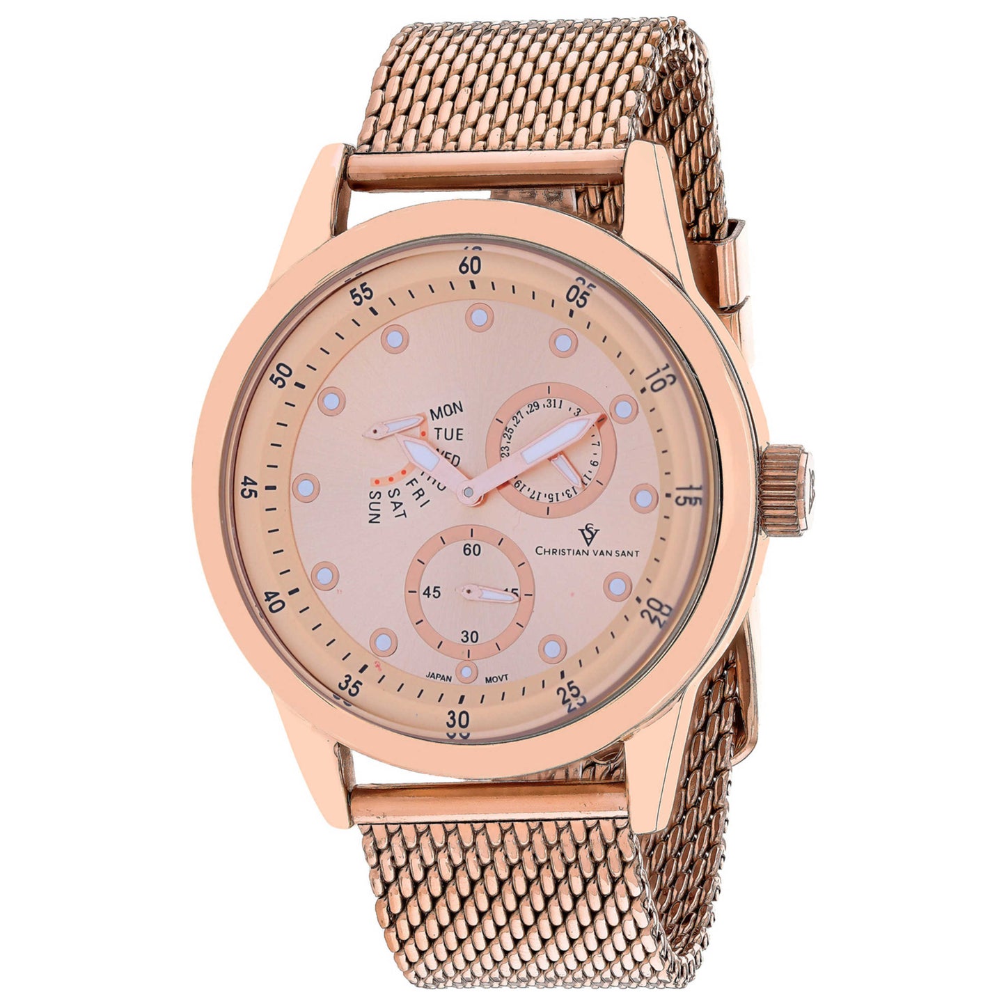 Front view of Christian Van Sant Rio Men's Quartz Watch CV8719