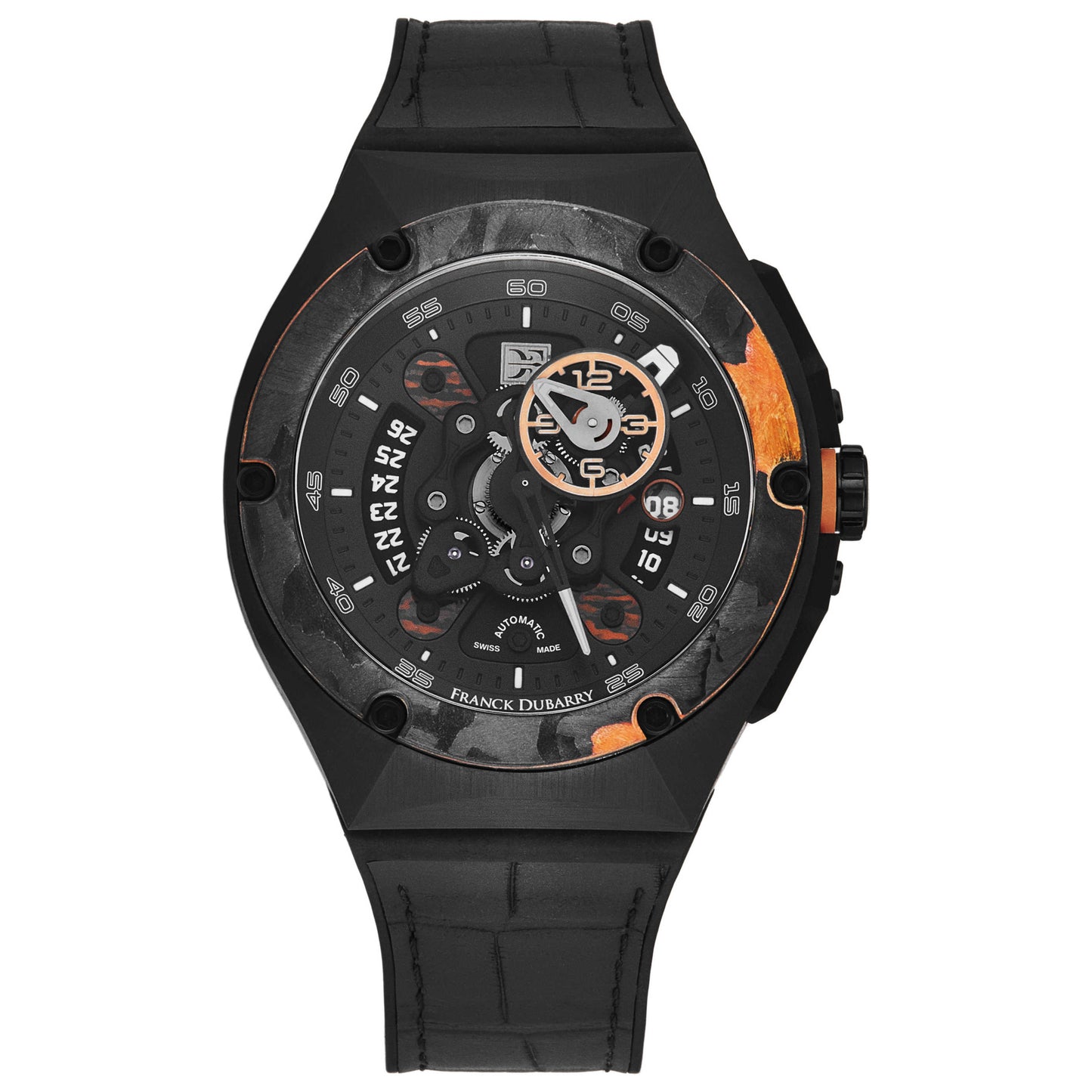 Front view of Franck Dubarry Crazy Wheel Men's Automatic Watch CW-04-03