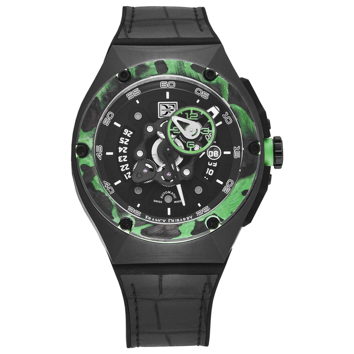 Front view of Franck Dubarry Crazy Wheel Men's Automatic Watch CW-04-07