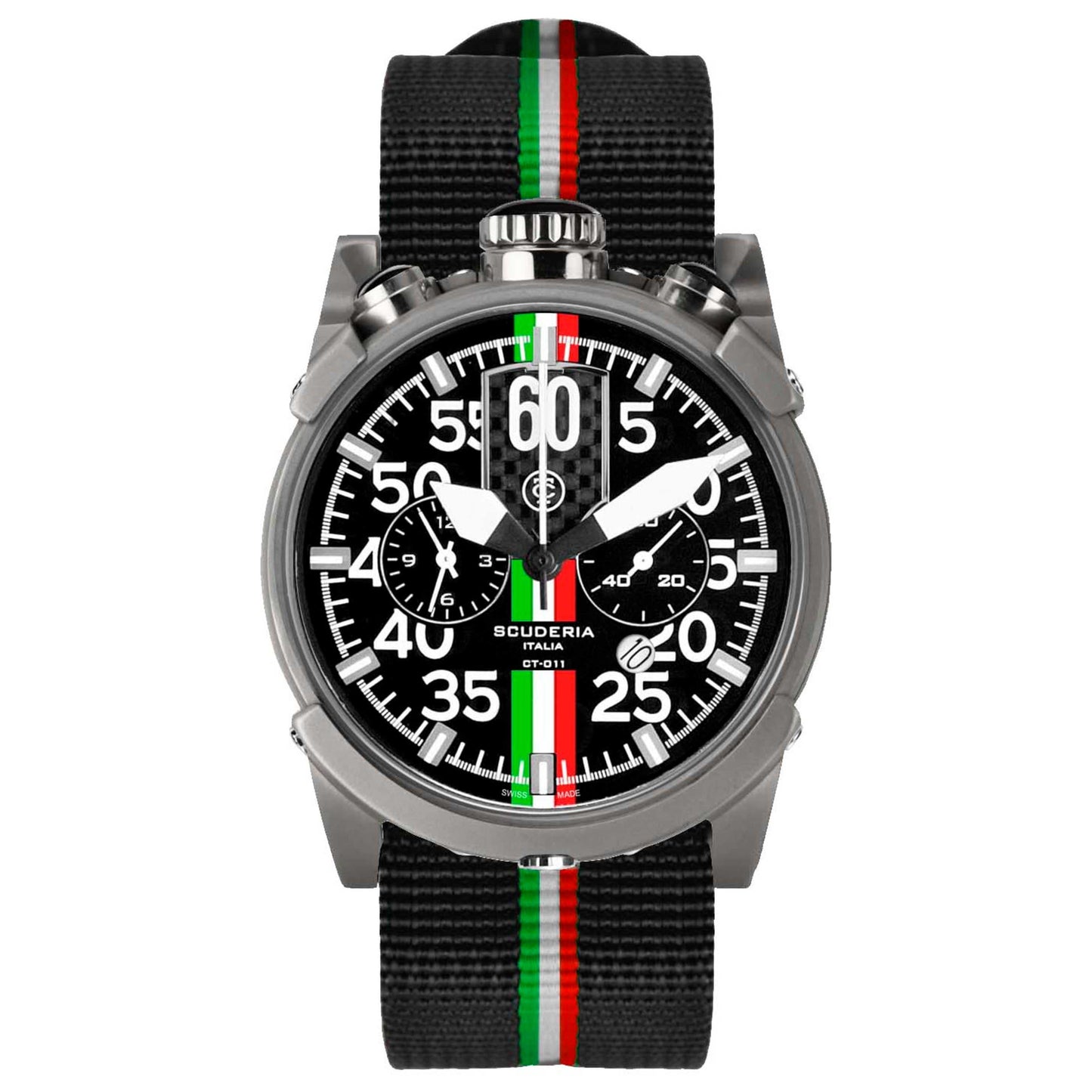 Front view of CT Scuderia Saturno Men's Quartz Watch CW1012619