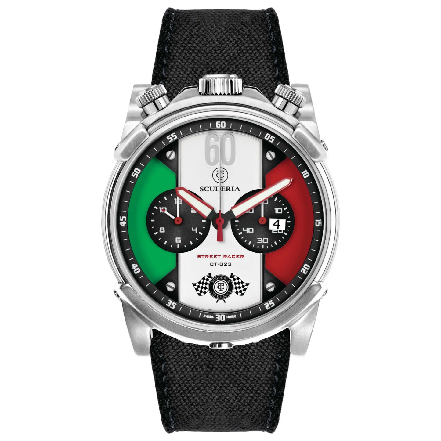 Front view of CT Scuderia Street Racer Men's Quartz Watch CW1014219
