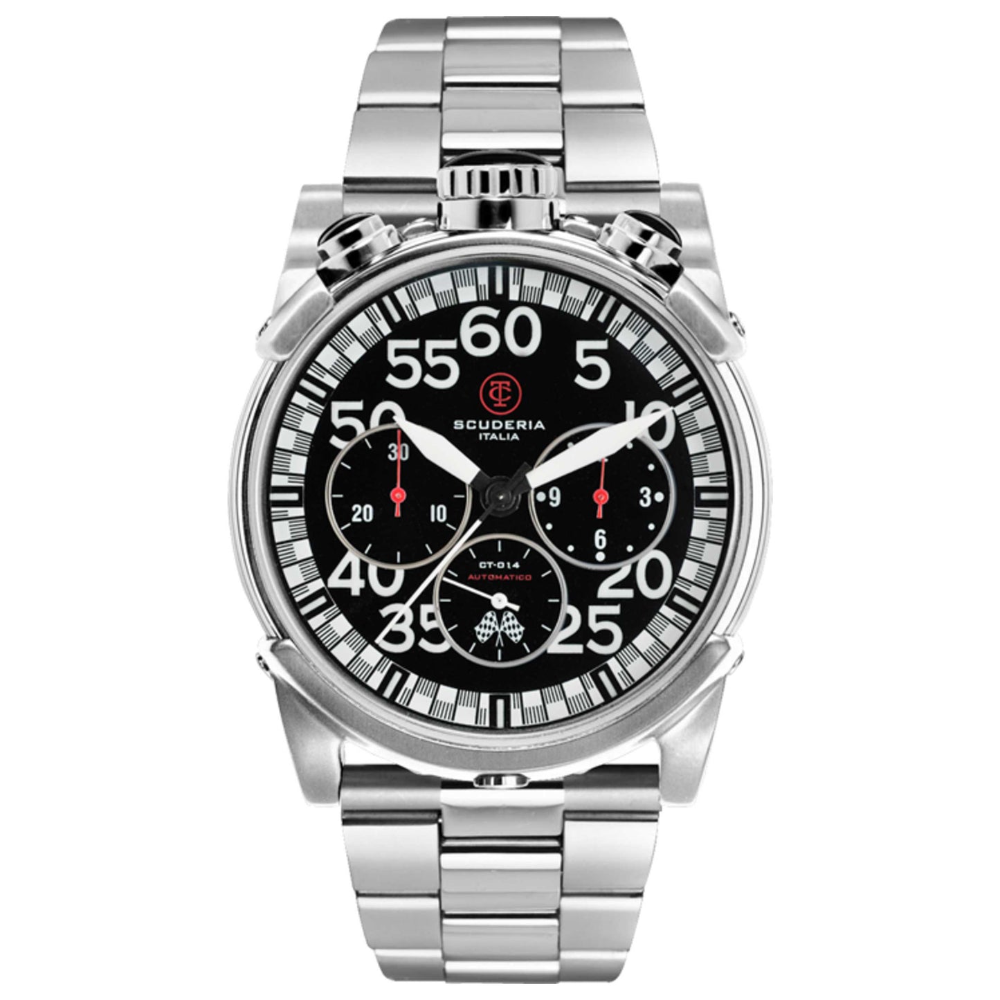 Front view of CT Scuderia City Racer Men's Automatic Watch CW1050319