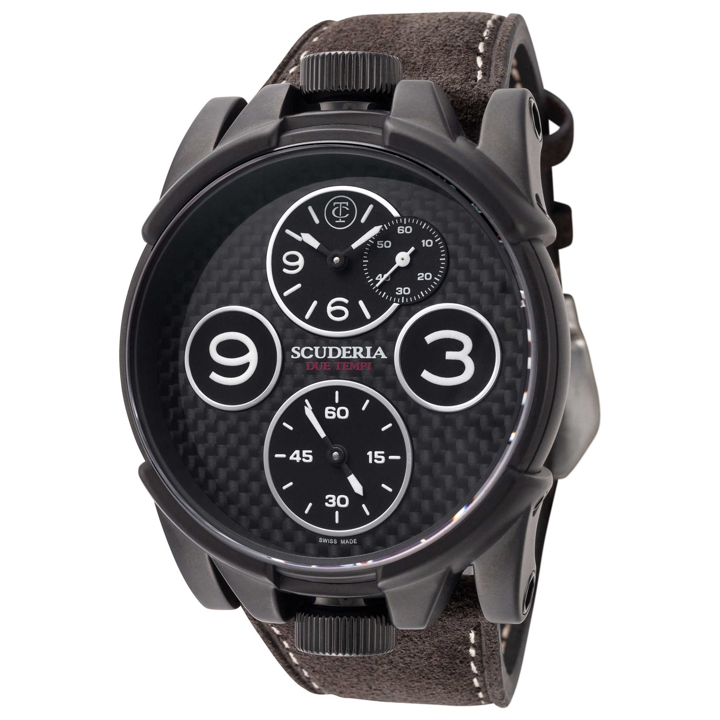 Front view of CT Scuderia Due Tempi Cafe Racer Men's Quartz Watch CW4030019