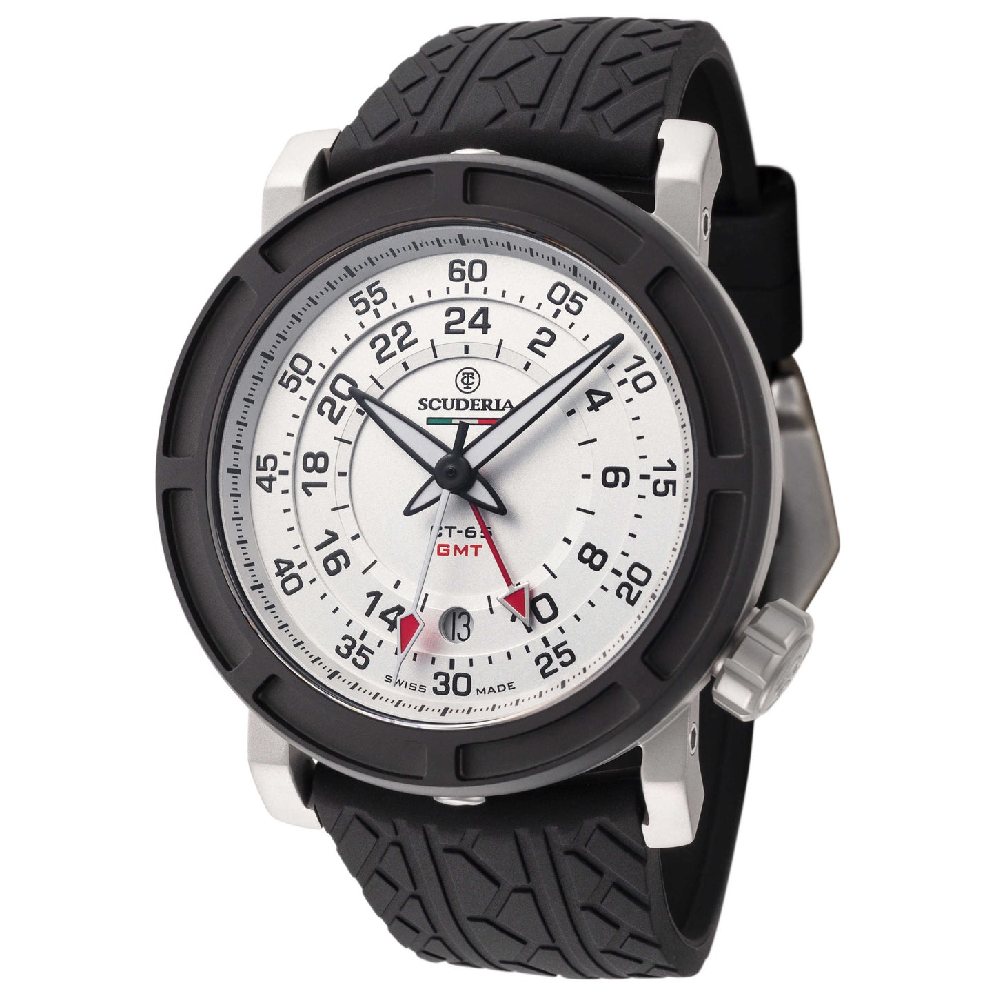 Front view of CT Scuderia Touring Vintage Racing Men's Quartz Watch CWLZ00421