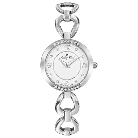 Front view of Mathey Tissot Fleury 1496 Women's Quartz Watch D1496AI