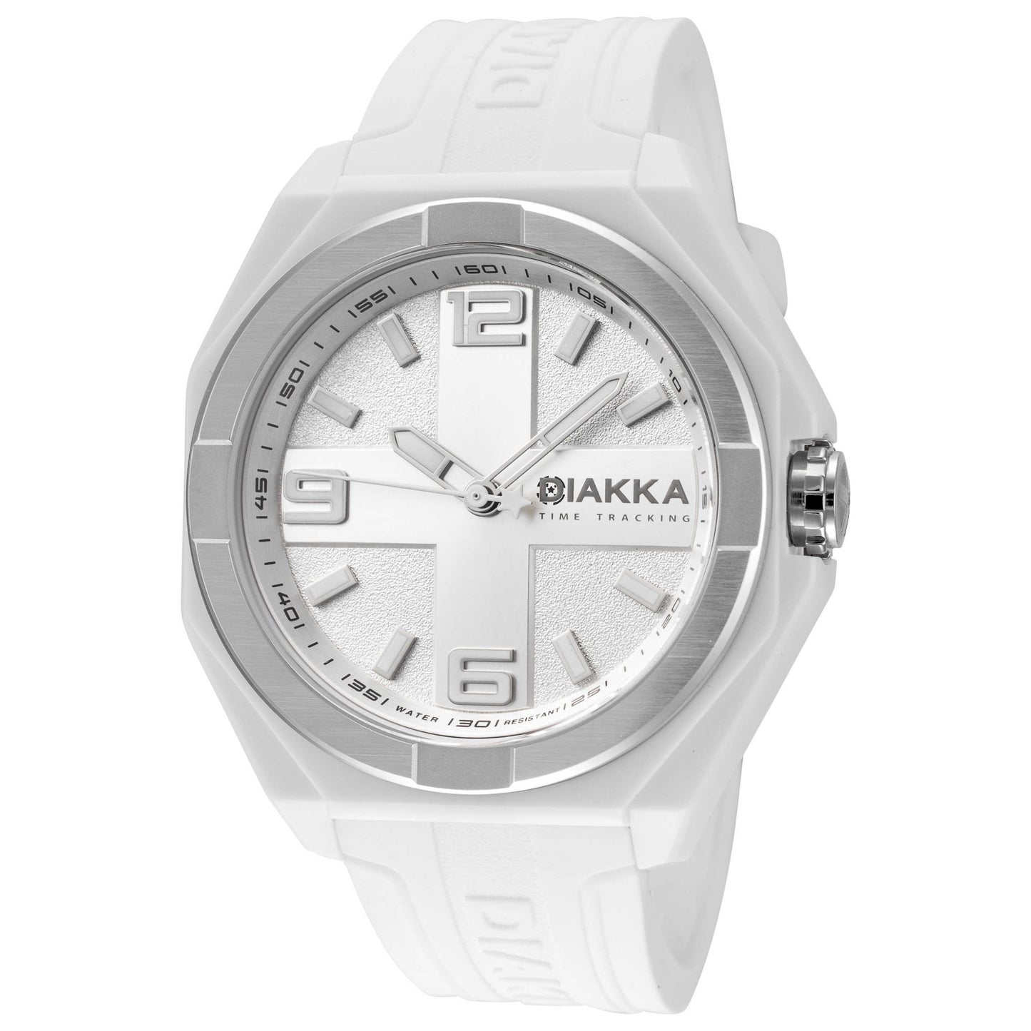 Front view of Diakka The Vice III Men's Quartz Watch D1639-FW-SS