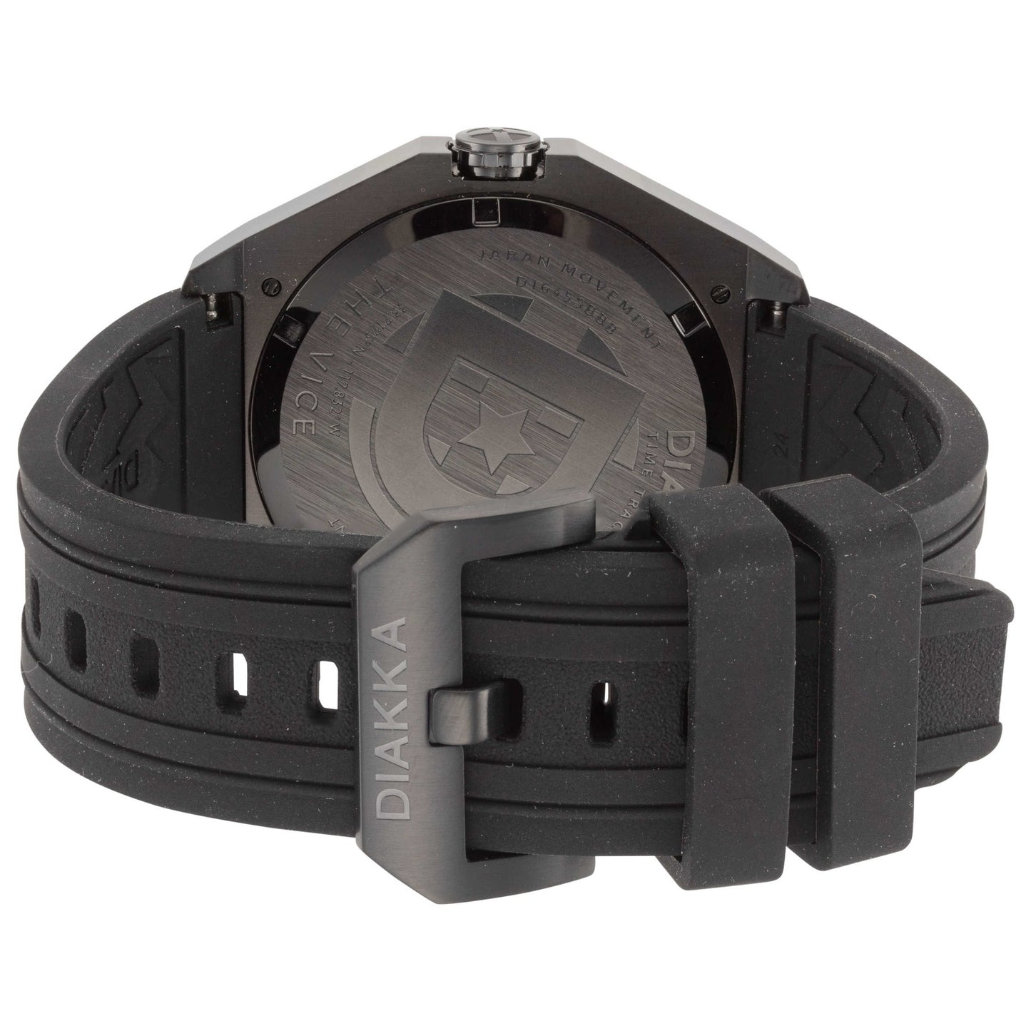 Back view of Diakka The Vice Men's Quartz Watch D1645-SB-BB