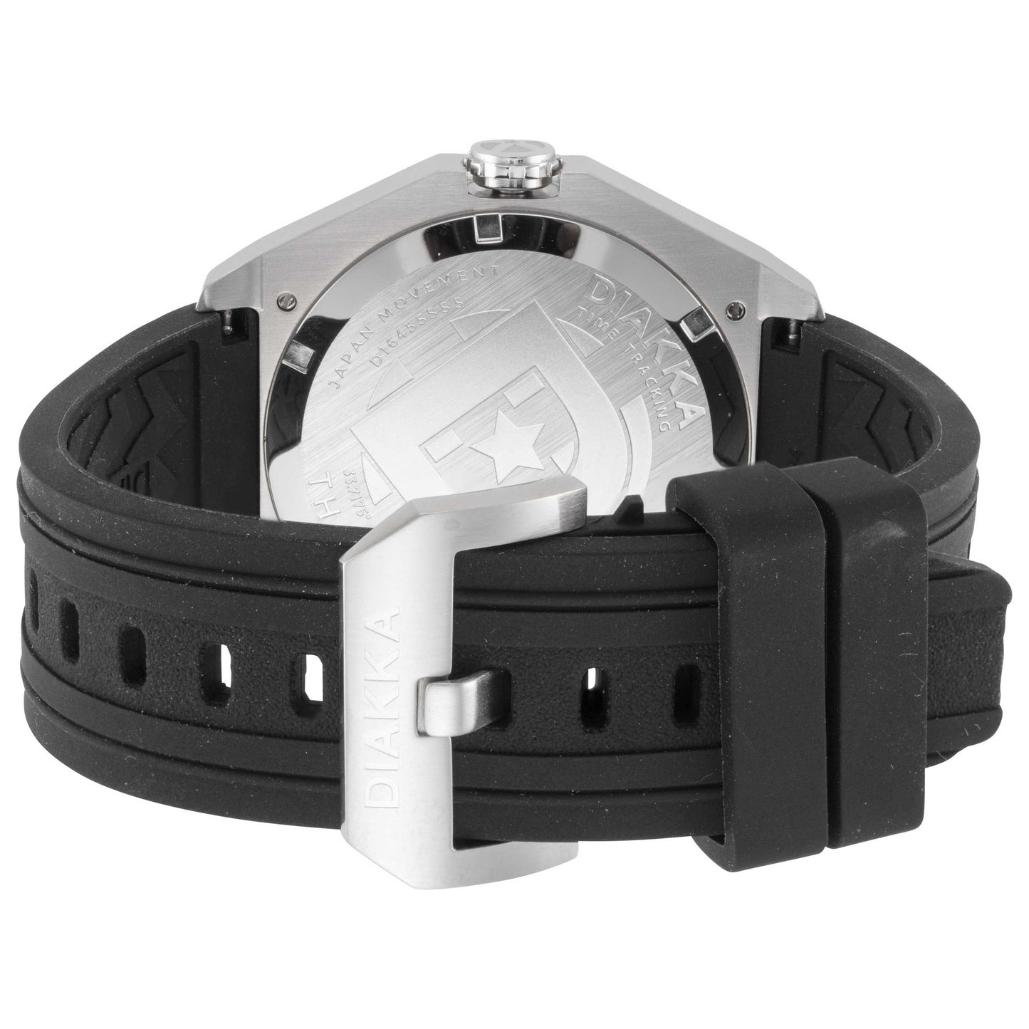 Back view of Diakka The Vice Men's Quartz Watch D1645-SS-SS