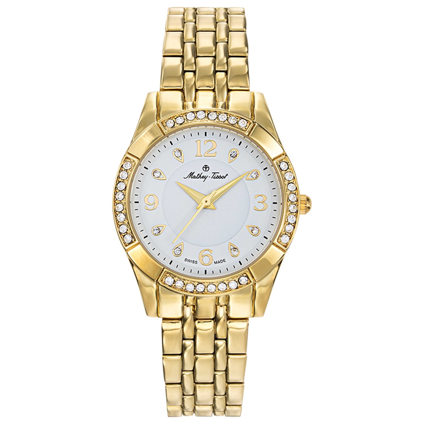 Front view of Mathey Tissot Classic Women's Quartz Watch D2568PYI