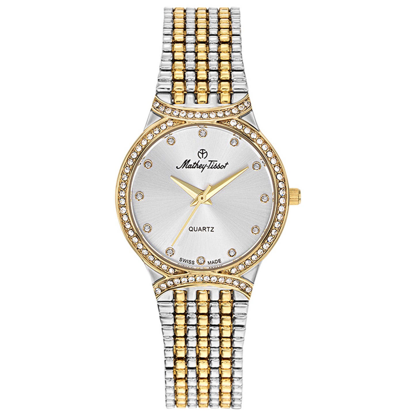 Front view of Mathey Tissot Classic Women's Quartz Watch D2681BI