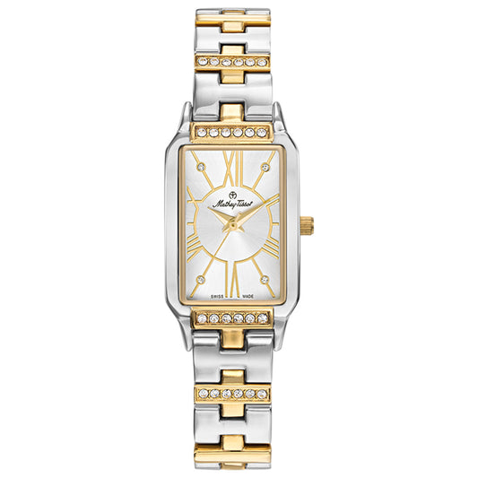 Front view of Mathey Tissot Classic Women's Quartz Watch D2881BI