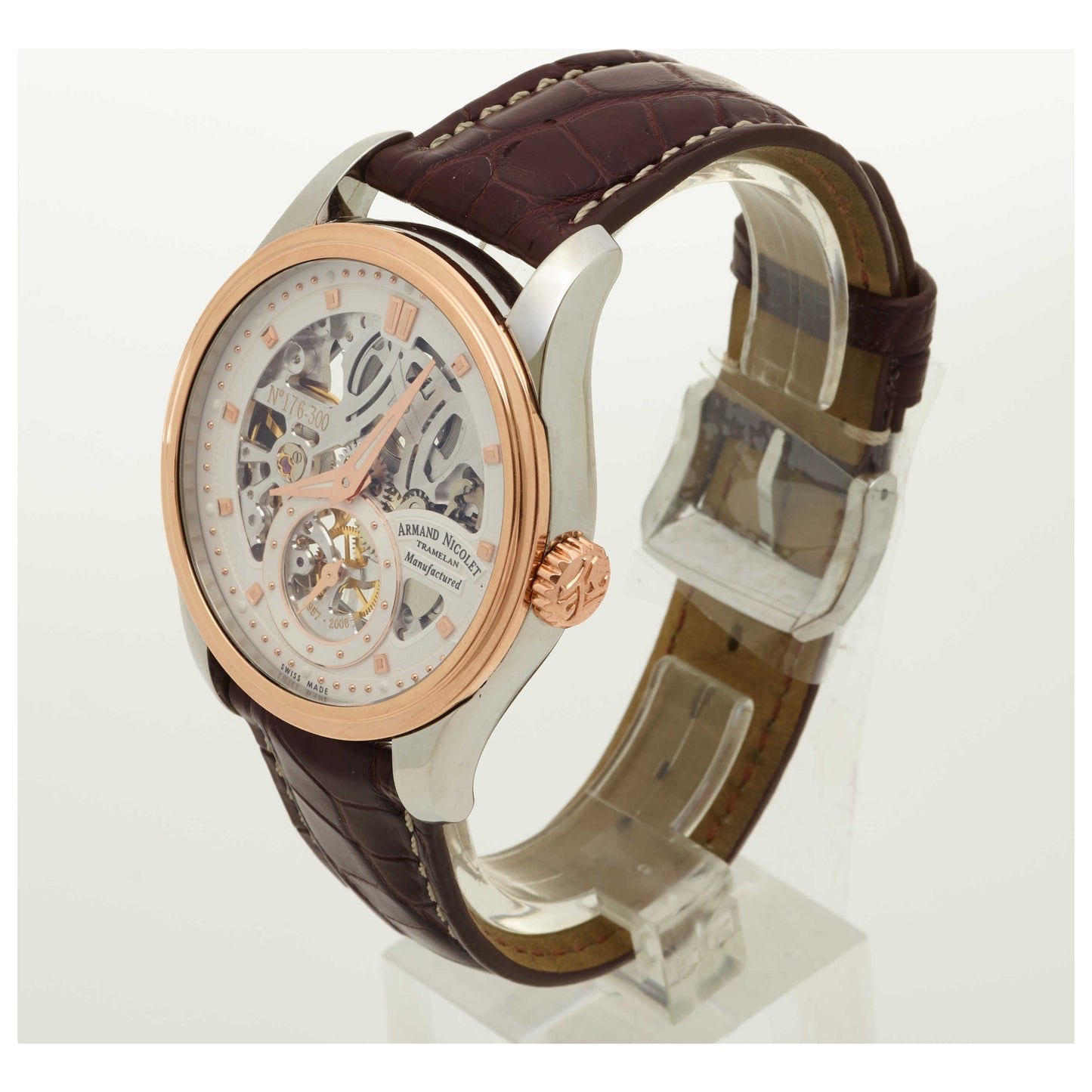 Armand Nicolet LR8 Men's Manual-Wind Watch D622AAA-ASP713MR2-PO - Image #4