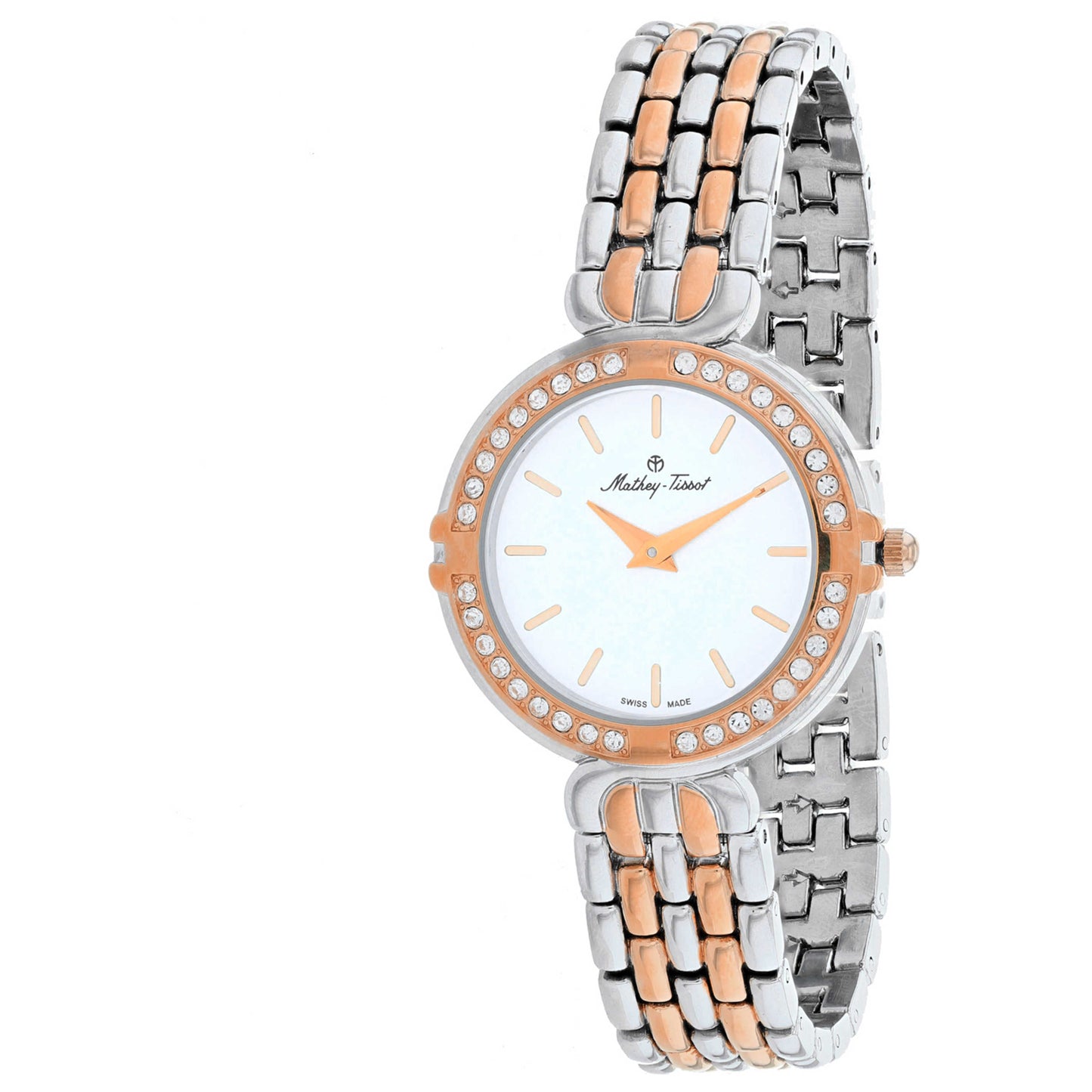 Front view of Mathey Tissot FLEURY 6331 Women's Quartz Watch D6331BI
