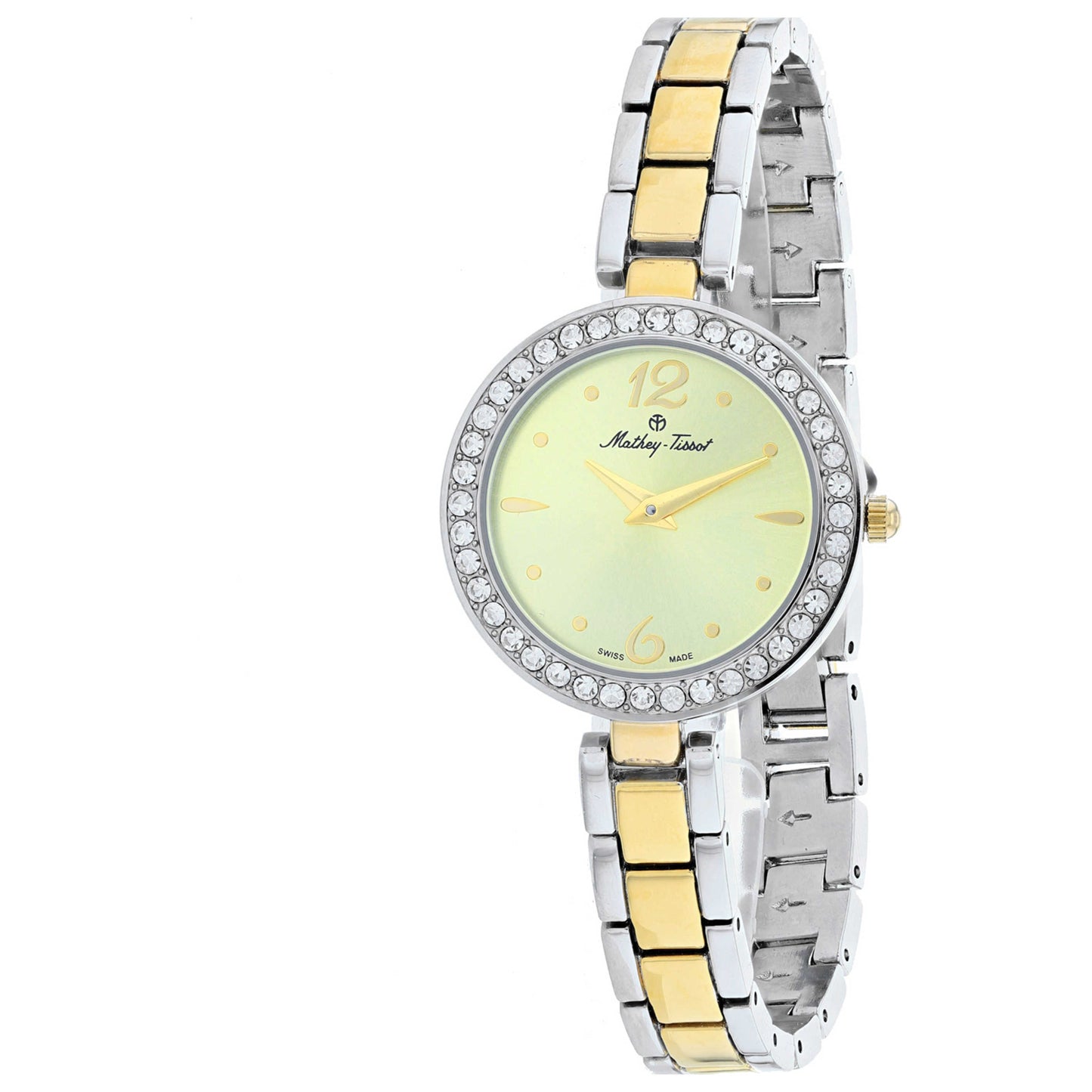 Front view of Mathey Tissot FLEURY 6506 Women's Quartz Watch D6506BDI