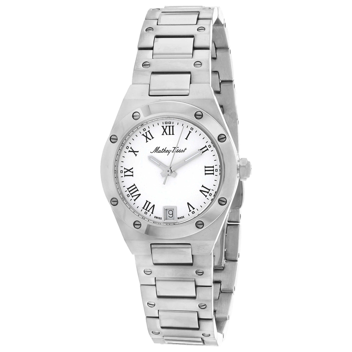 Front view of Mathey Tissot Eliser Women's Quartz Watch D680ABR