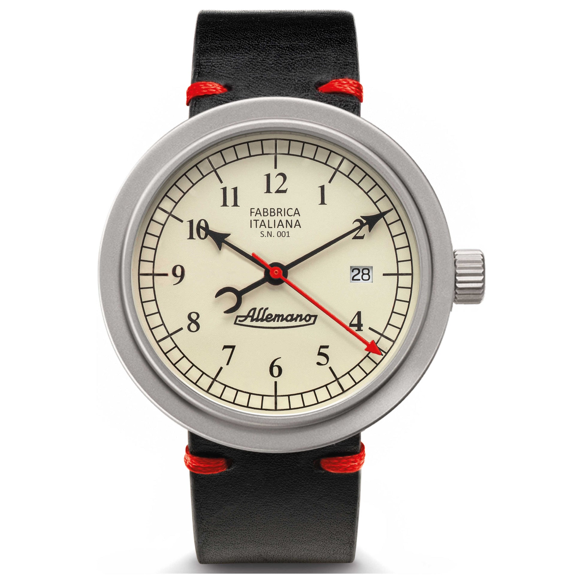Front view of Allemano 1919 Men's Automatic Watch DAYA1919NPPW-N