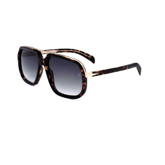 Front view of David Beckham Men's Sunglasses DB7101-S-2IK-57