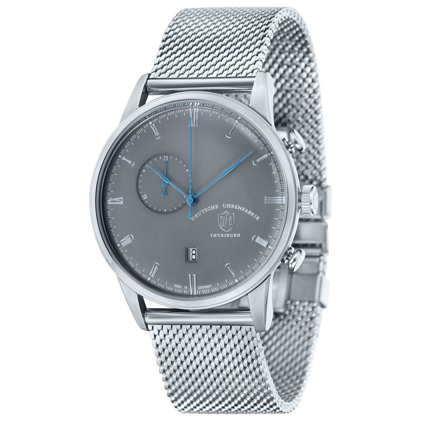 Front view of DuFa Weimar Men's Quartz Watch DF-9007-11