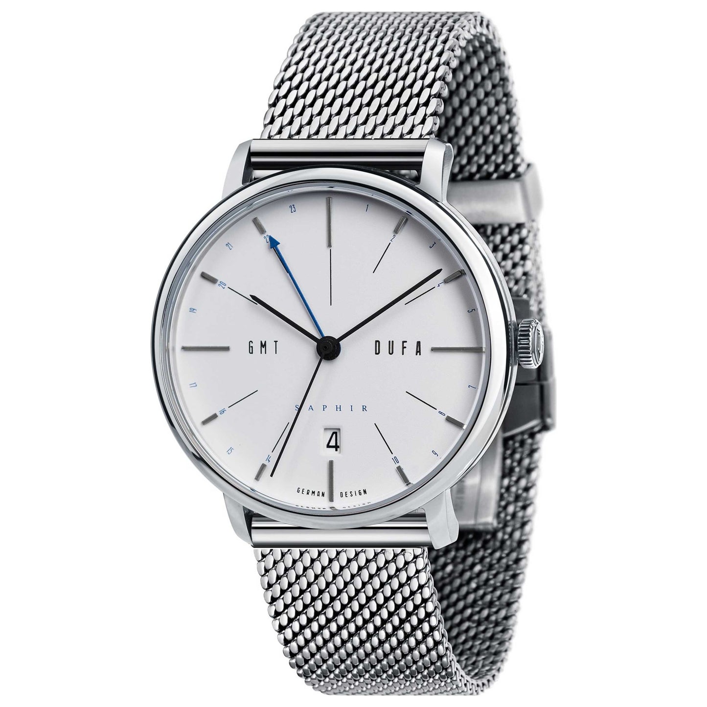 Front view of DuFa Saphir Men's Quartz Watch DF-9030-11