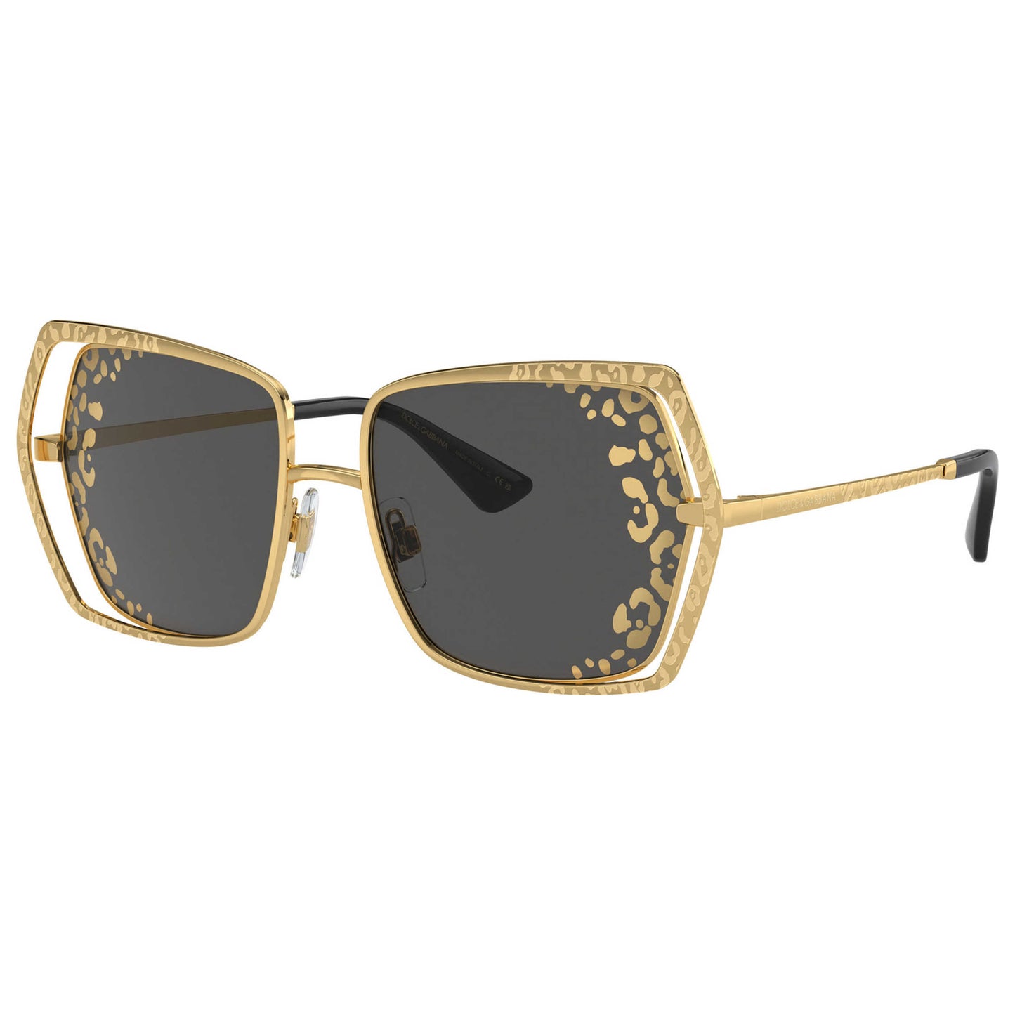Front view of Dolce & Gabbana Fashion Women's Sunglasses DG2306-02-GT-55