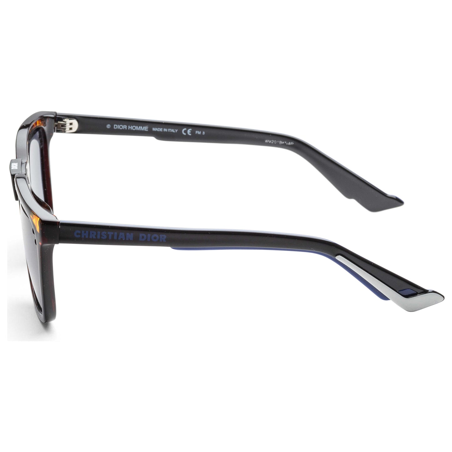 Left view of Christian Dior Homme Black Tie Men's Sunglasses DIORB241S-0EPZ-KU