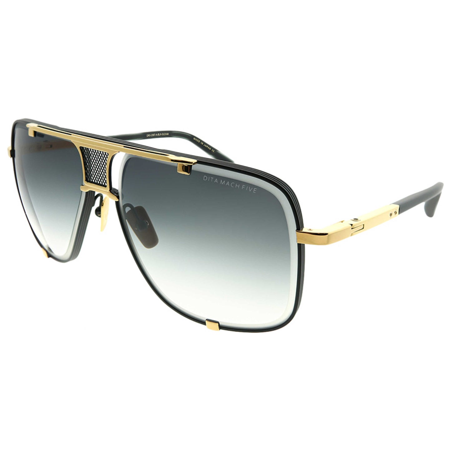 Dita Mach-Five Unisex Sunglasses DRX-2087-A-BLK-GLD-64 - Image #4